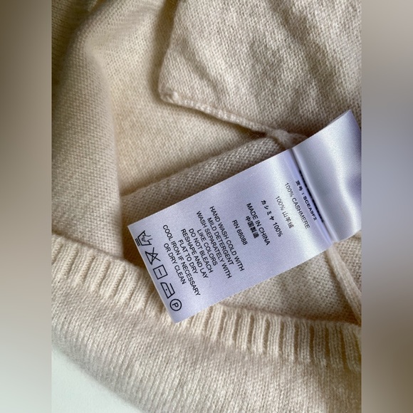 EUC TSE Cashmere Sweater, Long, Pockets, light rose cream, size S - Picture 8 of 8